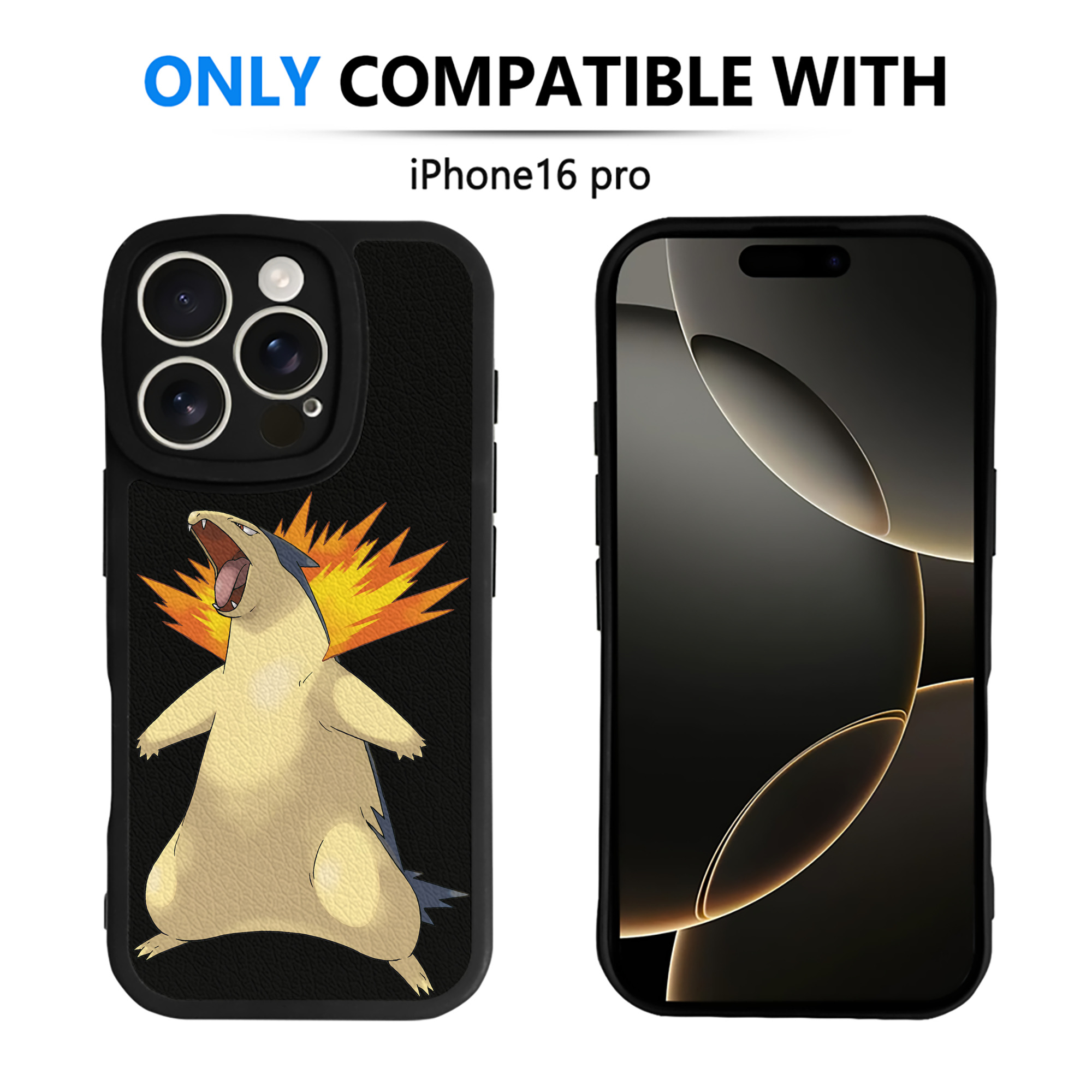 （画像用） ポケットモンスター Pokémon 【iPhone 16シリーズ対応】シリコンスマホケース（レザー調） 材質：シリコン